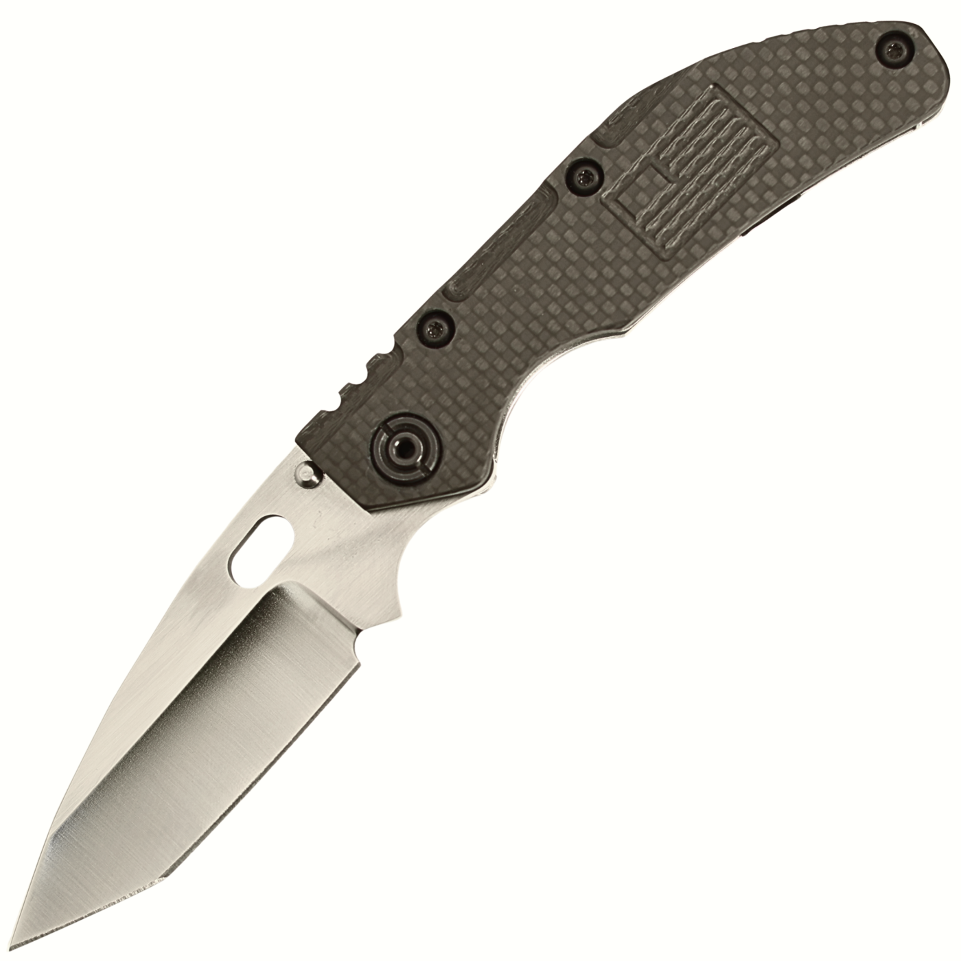 Dwyer Custom Goods Model BBNL - CPM Magnacut Tanto V Ground - DCG Electric Black Titanium Handle - 25076 1 Dwyer Custom Goods Model BBNL - CPM Magnacut Tanto V Ground - DCG Electric Black Titanium Handle - 25076